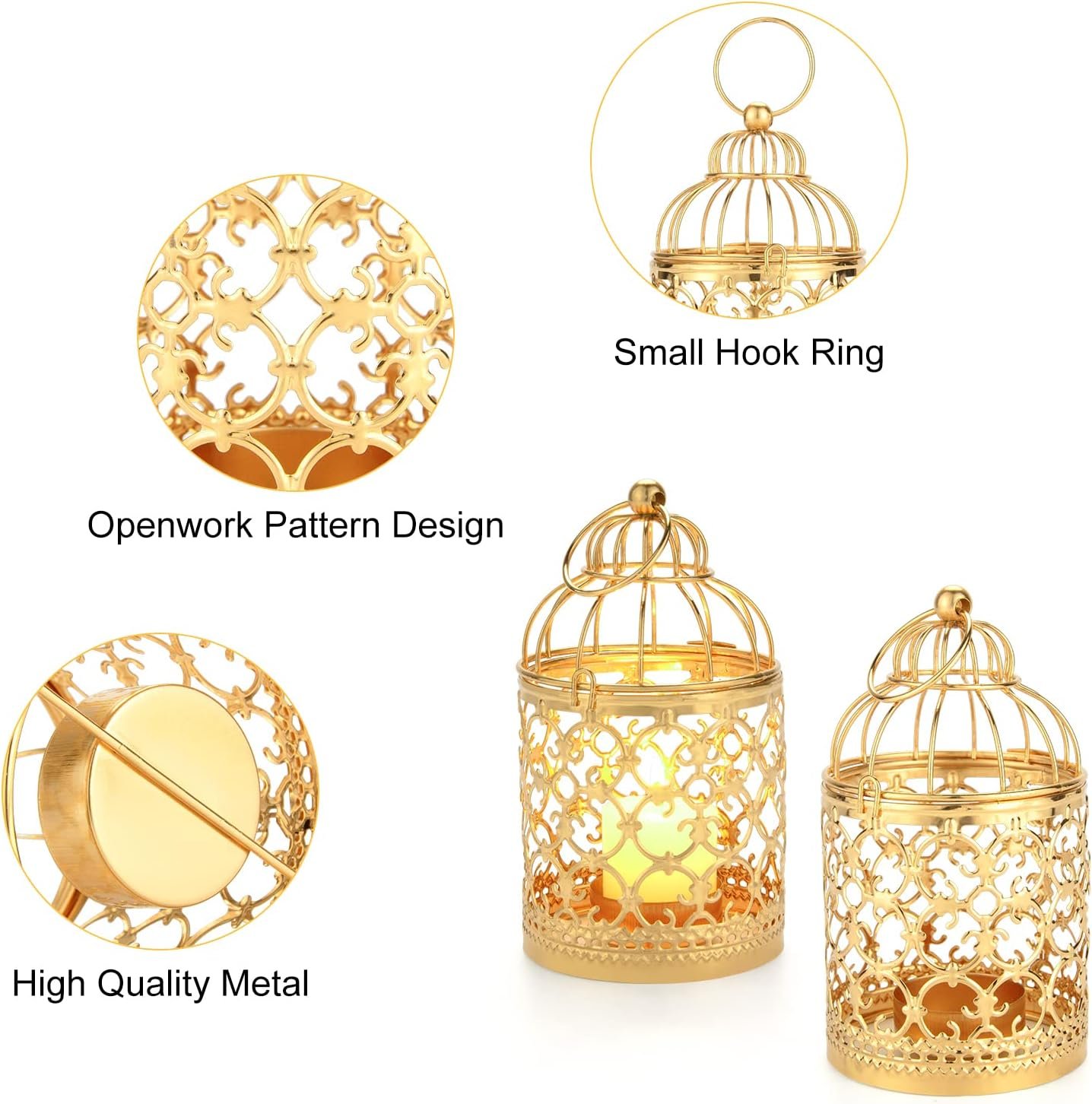 Hanging Birdcage Lantern vs Decorative Farmhouse Birdcage Candle Holder vs Efavormart Metallic Gold Bird Cage: A Comparative Review