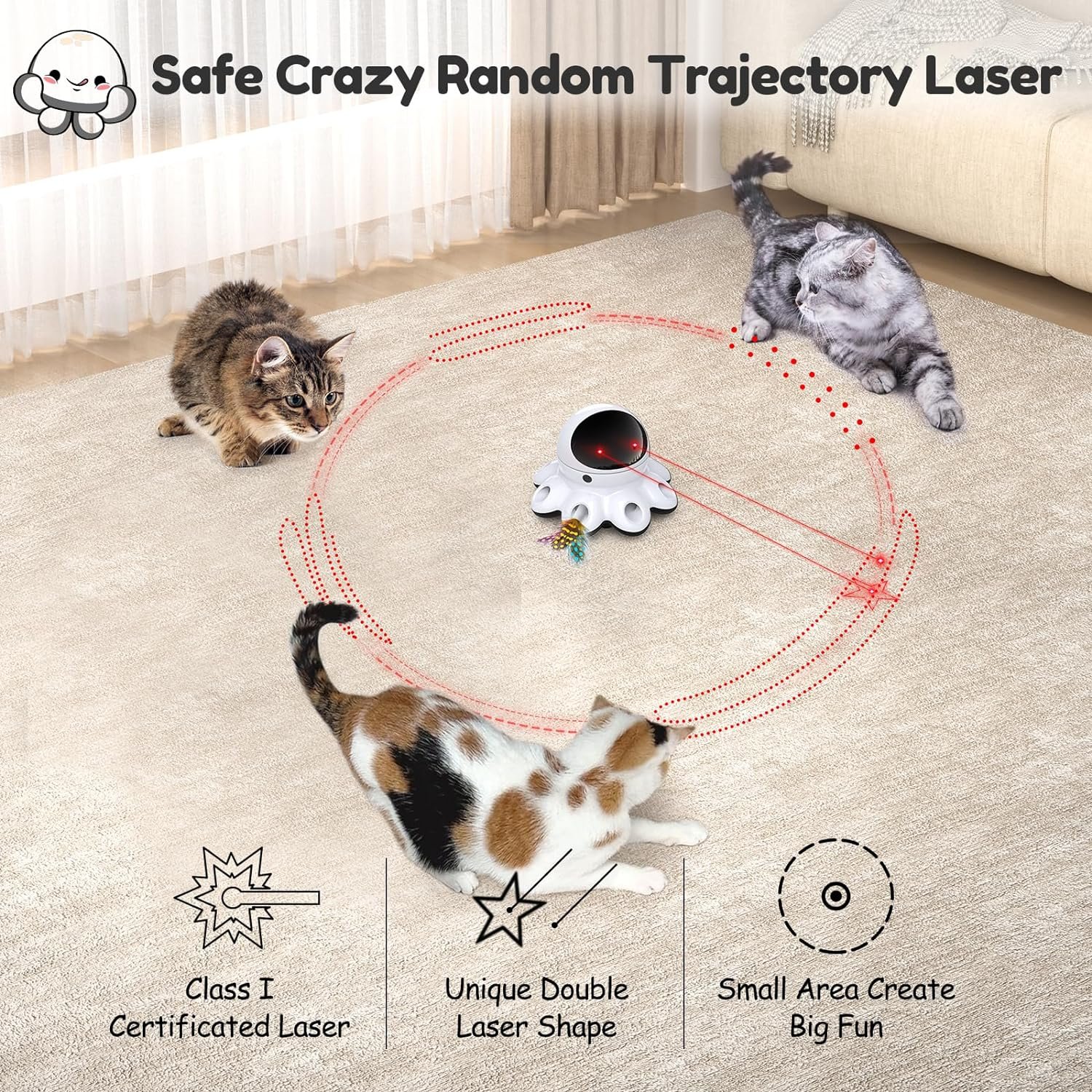 Comparing 3 Interactive Cat Toys: Laser Toy, Cat Camera, and Home Security Camera