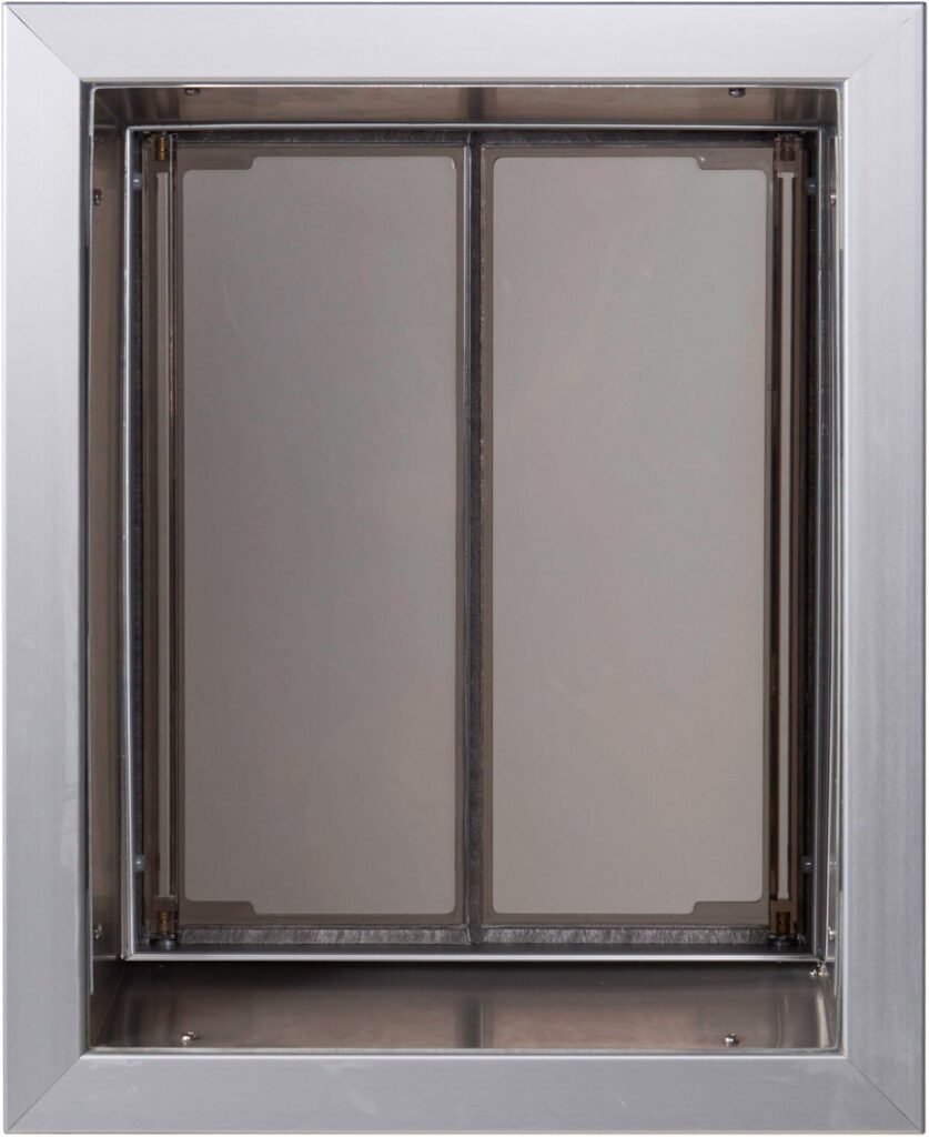 Plexidor Bronze Wall Mount Pet Doors for Cats and Dogs - Energy Efficient - Security Friendly